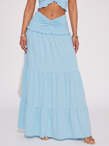 Twist & Trail Halter Skirt Set